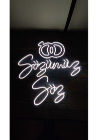 Resim Sözümüz Söz Neon Led Renkli 