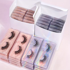 Resim Kutulu 20 Çift MAGEFY Sahte Kirpik, Doğal ve İnce, Kabarık ve Kıvrımlı, Kalın, Tekrar Kullanılabilir, Taşınabilir, Günlük Kullanım İçin Uygun 