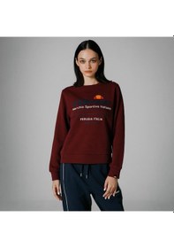 Resim Ellesse Sweatshirt Bordo Kadın Ef180 Bordo 