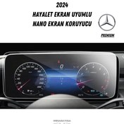 Resim UniqAnatolia Mercedes S500 2024 Premium Hayalet Gösterge Uyumlu Nano Ekran Koruyucu 