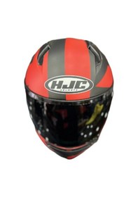 Resim HJC C10 Tez MC1SF Kapalı Motosiklet Kaskı Kırmızı - Siyah 