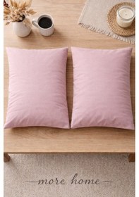 Resim More Home Kapaklı Yastık Kılı 50x70 2 Adet Gül Gurusu Yastık Kılı 