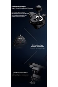 Resim Pxn V99 Ps5 Oyun Direksiyon Seti, 3.2nm Çift Motorlu Kuvvet Geribildirim Tabanı, Vites Kolu ve Pedallı Ps5, Ps4, Xbox One, Xbox Serisi 