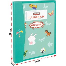 Resim 03 569 Ahşap Manyetik Tangram -Pilsan Oyuncak 
