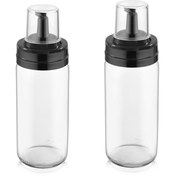 Resim bersachef Pure oli Cam Yağlık Seti İkili 500ml Kapaklı Sızdırma Yapmaz 