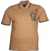 Resim FaLa Jeans Büyük Beden Poloyk Lakos Tişört 76116 Vizon 