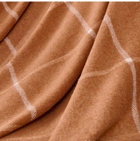 Resim Soft Plaid Koltuk Şalı - Kiremit - 150x200 Cm Renkli 