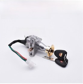 Resim Geeksen Elektrikli Motor Kilit - Güvenli Açık-kapa Anahtar, Direksiyon Kilidi Ve Çalıştırma Anahtarı Zarif Tip, 4 Tel Sistemi 