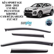 Resim Kia Sportage 2016 2017 2018 2019 2020 2021 İle Uyumlu Plus Style Kromlu Cam Rüzgarlığı 4 Parça Sunplex Plus-1-012-001 1 Adet 