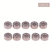 Resim 10 adet Yüksek Kaliteli 682ZZ Minyatür Bilyalı Rulmanlar Toz Kapakları ile, 2x5x2.3mm - Hassas Rulman Çeliği 