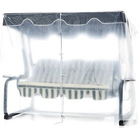 Resim 3 Kişilik Salıncak Koruma Örtüsü 210 x 135 x 170 CM Şeffaf 