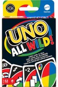 Resim Hepta Collection Games 112 Kartlı UNO All Wild Kart Oyunu, 7 Yaş ve Üzeri Oyuncular için Çocuk, Aile ve Yetişkin Oyun 