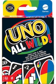 Resim Hepta Collection Games 112 Kartlı UNO All Wild Kart Oyunu, 7 Yaş ve Üzeri Oyuncular için Çocuk, Aile ve Yetişkin Oyun 