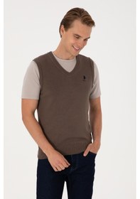 Resim U.s. Polo Assn. Erkek Vizon Süveter 50316843-vr052 Vizon 