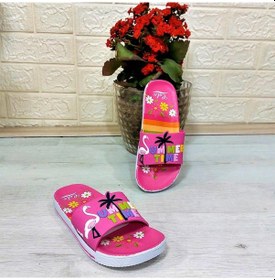 Resim Calx 319 Pembe-beyaz 3d Baskılı Kız Çocuk Terlik Pembe - Beyaz 