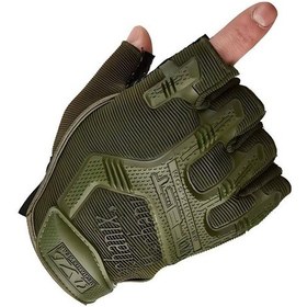 Resim Mechanix Yarım Parmak Eldiven- Taktik Destekli Kadın&erkek Unisex Eldiven Xl-haki Haki 