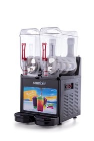 Resim Slush Twin Allure, Granita, Meyve Suyu Dispenseri - 12+12 Lt - Siyah - Samixir 