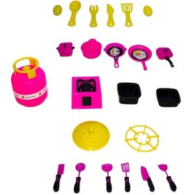 Resim Oyuncak Mutfak Seti 23 Parça Prenses Mutfak Seti 