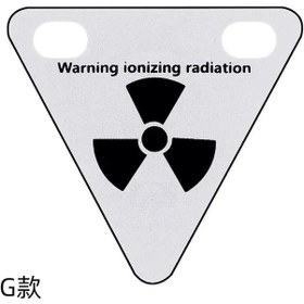 Resim G-cycling Uyarı Reflektör Manyetik Araba Çıkartmaları Açık Spor Koşu Bisiklet Üçgen Plaka Reflektör Geceleri Gri - Siyah 