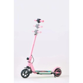 Resim SIMATE YENİ | Elektrikli Çocuk Scooter 130W | 3 Kademe Hız | Ayarlanabilir Gidon | Uzun Menzil | Koruma Seti Hediye | 2026 