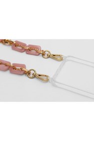 Resim Timya Gold Chain Telefon Askısı Pembe 