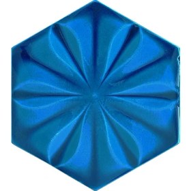 Resim Armada Çini 15x17 Cm Çiçekli KobaltAltıgen Seramik 