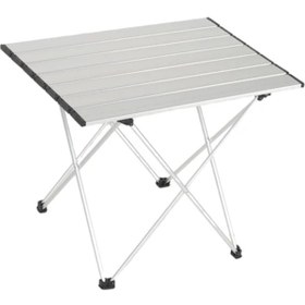 Resim Katlanabilir Kamp Masası Orta Boy Gri 