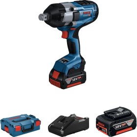Resim Bosch Akülü Somun Sıkma Makinesi Gds 18V-1050 H (2 x 5,0 Ah Akü) - 06019J8522 