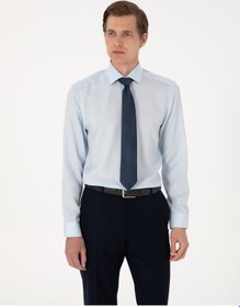 Resim Pierre Cardin Erkek Açık Mavi Gömlek Desenli 50303339-vr003 Açik Mavi 