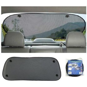 Resim Carub Vantuzlu Arka Cam Perdesi Trapez Siyah Cam Güneşliği N11.1069 