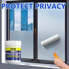 Resim Klasik Buzlu Cam Gizlilik Koruma Macunu - Işık Geçirirken, Sızdırmaz, Banyo Pencereleri ve Ofis Cam Yüzeyleri için İdeal, Ev Bölücü Çözümü, Gizlilik Koruma Macunu | Görüntülü Işık Geçirir | Sızdırmaz Kaplama, Pencere Aksesuarları 