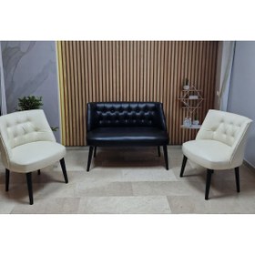 Resim Azra Aksesuar Deri Çay Seti Koltuk Takımı - Bekleme Salonu - Cafe Mobilya - Ofis Mobilya - Balkon Mobilya 