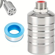 Resim 1 Adet Otomatik Yüzer Vana - Elektriksiz, Paslanmaz Çelik Yapı ve Dişli Tasarım - Su Tankları, Havzalar, Sulama Sistemleri için - Oto Kapanma Mekanizmalı, Ağır Hizmet Tipi, Kompakt Tasarım, Şık Metalik Yüzey, Hassas Dişleme, Dayanıklı Yapı, Yüksek Kalite Dişleme, DIY Tesisatçılar İçin 