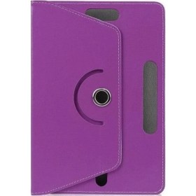 Resim Mobilite General Mobile E-Tab 5 10.1" 360°UNIVERSAL Tablet Kılıfı ve Nano Ekran Koruyucu Mor 