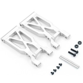Resim Tenfowee Wltoys 104001 1/10 Off-road Araba İçin Metal Arka Sallama Kolu Gümüş Beyaz - 1859 Yerine Değiştirme Parçası Bjm044 