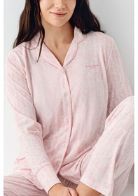 Resim Pierre Cardin Kadın Krem Pijama Takımı Pc9087-s-v1 Krem 