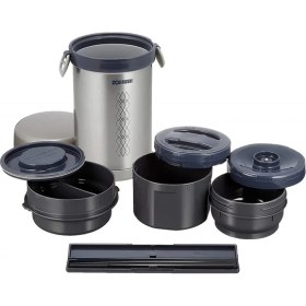 Resim Zojirushi SL-NC09 0.84 Litre Vakumlu Yemek Termosu Kabı Çok Amaçlı Kullanım için Paslanmaz Çelik 