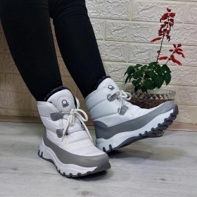 Resim Benetton 50040 Beyaz Içi Kürklü Kaymaz Taban Bayan Kar Botu 