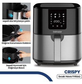 Resim Goldmaster Crispy Airfryer Sıcak Hava Fritözü 