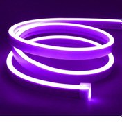 Resim Motorobit 12V Esnek Neon Şerit Led 5 Metre - Mor 