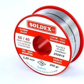 Resim 60-40 Lehim Teli 200 Gr 1,6 Mm - Sn:60 / Pb:40 
