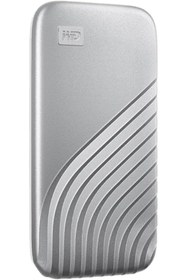 Resim Sevimle Store My Passport™ SSD 2TB Silver, 1050MB/s Read, 1000MB/s Write, PC & Mac Compatiable 