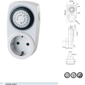 Resim Horoz 108-001-0001 Timer-1 3500w Mekanik Günlük Zaman Saati 