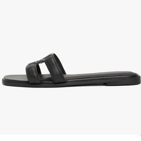 Resim Tommy Hilfiger Th Logo Strap Mule Kadın Siyah Sandalet - Fw0fw08671 