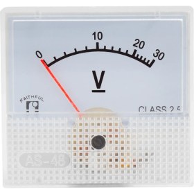 Resim Ayt 0-30V Dc Analog Voltaj Gösterge 45X48 mm Volt Ölçer Voltaj Ölçüm Cihazı Analog IC-230A 