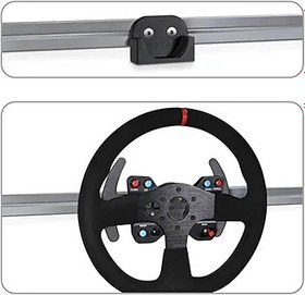 Resim MODJUEGO Steering Wheel Wall Mount for Thrustmaster T300/TGT Quick Release Steering Wheel Hanger Racing Wheel Hub Adapter 