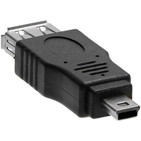 Resim Usb 2.0 Dişi - Mini Usb 5pin Erkek Adaptör Otg İşlevi 