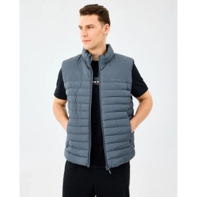 Resim Skechers M Outerwear Polar Lining Paded Vest Erkek Gri Yelek S242212-3998 
