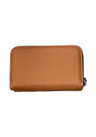 Resim Monte Lui Unisex Hakiki Deri Cüzdan Camel 