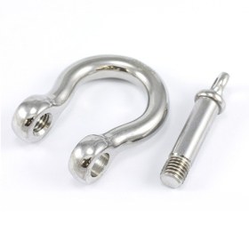 Resim 2'li Omega Zincir Kilidi. 6mm. Paslanmaz Krom 